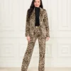 Pamela Printed Velvet Pant