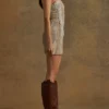 Patch Suede Dress