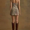 Patch Suede Dress