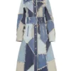 Patchwork Denim Coat