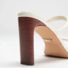 Pearl Leather Double Strap Sandal
