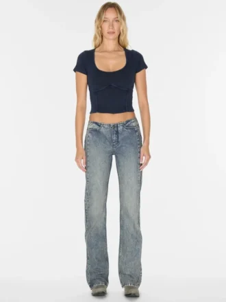 Pieced Denim Jeans