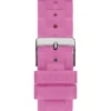 Pink and Silver-Tone Multifunction Watch