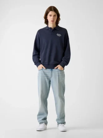 Polo Neck Sweatshirt