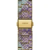 Printed Gold-Tone Multifunction Watch