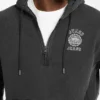 Printed Half-Zip Logo Hoodie