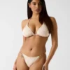 Printed Triangle Bikini Top