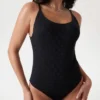 Quattro G Rhinestone One-Piece Swimsuit