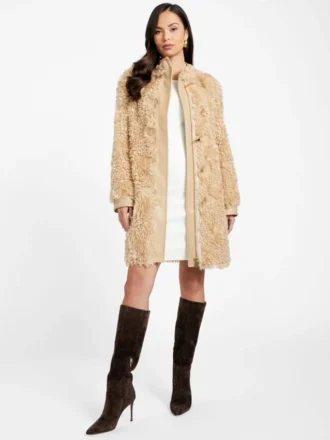 Rachel Faux-Fur Midi Coat