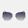 Raelynn Square Rimless Sunglasses