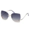 Raelynn Square Rimless Sunglasses