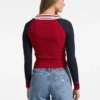 Raglan V-Neck Sweater Top