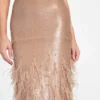 Raya Feathered Gown