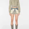 Reverse Denim Short