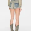 Reverse Denim Short