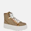 Rhinestone Quattro G High-Top Sneakers