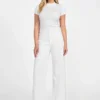 Rhinestone Quattro G Mock-Neck Tee