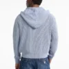 Ribbed Full-Zip Hoodie
