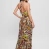 Ring Printed Maxi Dress