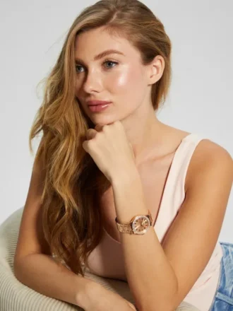 Rose Gold-Tone Analog Watch