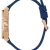 Rose Gold-Tone and Blue Analog Watch