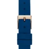 Rose Gold-Tone and Blue Analog Watch
