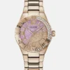 Rose Gold-Tone and Pink Analog Watch