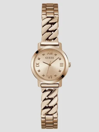 Rose Gold-Tone Mixed Chain Analog Watch