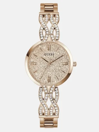 Rose Gold-Tone Shimmer Analog Watch