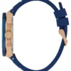 Rose Gold-Tone Silicon Chronograph Watch