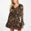 Sana Paisley Burnout Dress