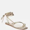 Sarah Metallic Flat Sandal