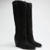 Sashan Suede Knee-High Boots