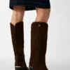 Sashan Suede Knee-High Boots