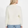 Seema Fuzzy-Knit Polo Sweater