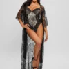 Semi-Sheer Lace Kimono