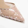 Sequin Ankle Strap Pump