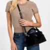 Shaida Faux-Fur Top-Handle Crossbody