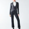 Shayna Drape Leather Jacket