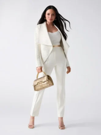 Shayna Drape Leather Jacket
