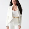 Shayna Drape Leather Jacket