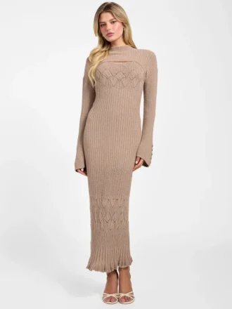 Shinju Sweater Dress and Shrug Set