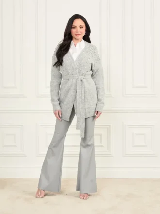 Sibilla Belted Embellished Cardigan