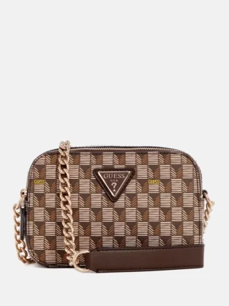 Signature Faux-Leather Camera Crossbody