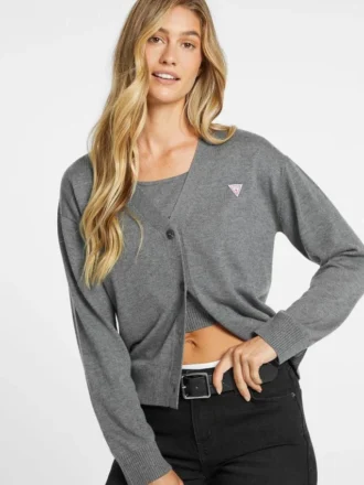 Silk and Wool-Blend Mini Triangle Cardigan
