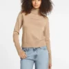 Silk and Wool-Blend Turtleneck Logo Sweater