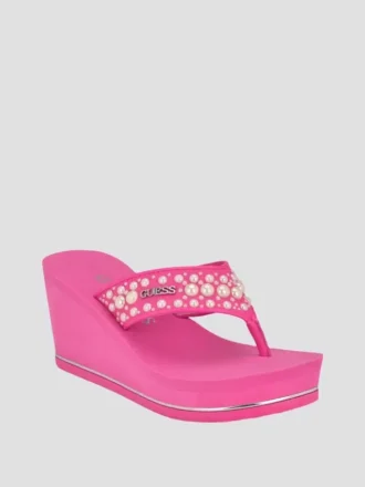 Silus Pearl Wedge Sandals