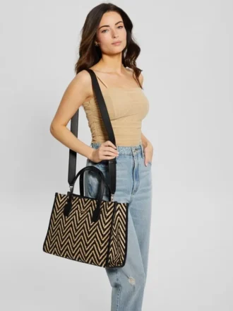 Silvana Chevron Tote