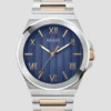Silver and Rose Gold-Tone Analog Watch