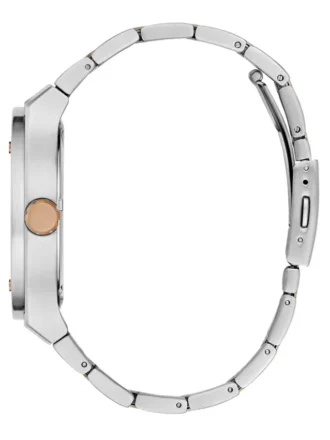 Silver and Rose Gold-Tone Multifunction Watch